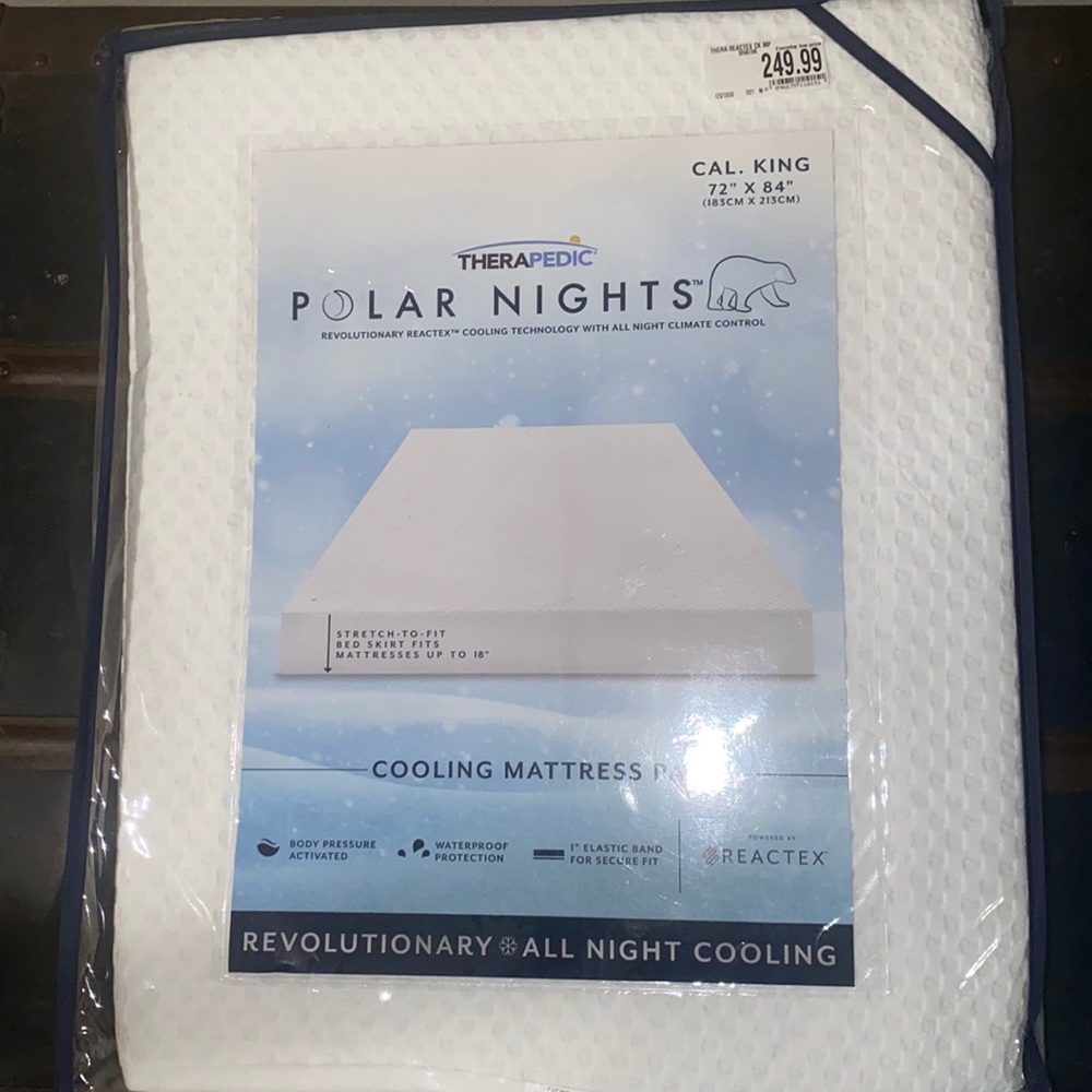Therapeutic cal king cooling mattress pad